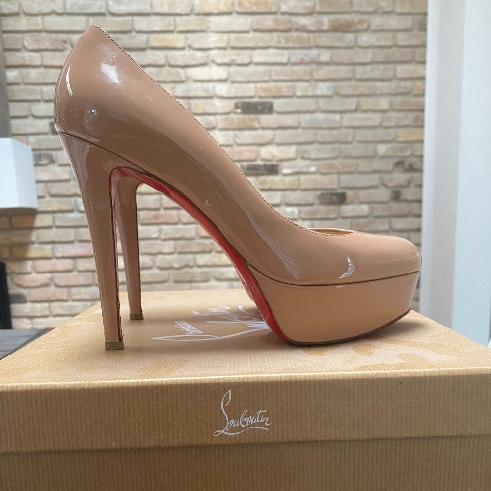 Christian Louboutin Nude Bianca 120 platfo…